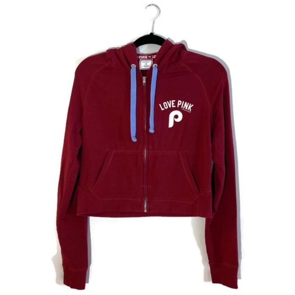 PINK Victoria's Secret Tops - Victorias Secret PINK Hoodie Philadelphia Phillies